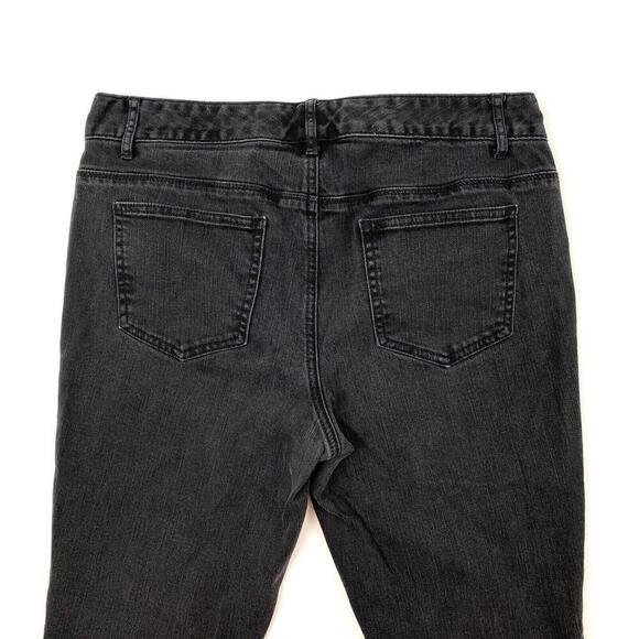 Tommy Hilfiger Spirit Skinny Women's size 12 Dark Wash Black Denim Jeans - Picture 3 of 5